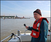 Ray interviewing the Brightlingsea estuary