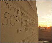 The 50th Northumerland Regiment's memorial