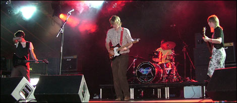 Linear on stage at Godiva Festival