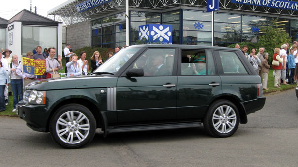 Julie Beveridge visited the show on Friday where she caught this glimpse of the Queen as she left the showground.