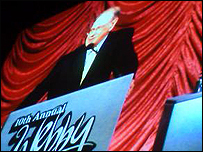 A cameraphone picture taken at the ceremony