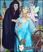 Beauty and her Wicked step-mother.