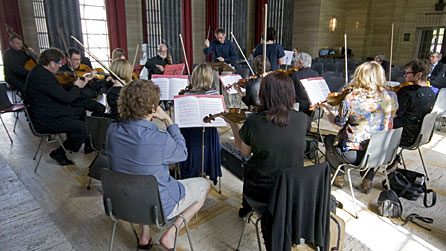 The Welsh Sinfonia in rehearsal