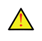 Triangular warning sign