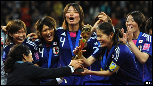 Selección de Japón, campeona del mundial femenino de fútbol.