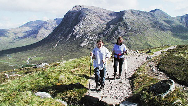 The next stage of the way hauls up the infamous Devil's Staircase on the shoulder of Stob Mhic Mhartuin.