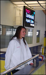 Kathryn at the Aquatic Centre