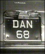 T. Dan car number plate