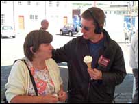 Tony James and a listener