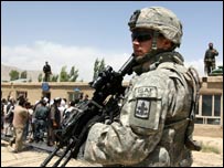 Một lính Mỹ thuộc lực lượng Isaf