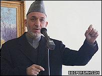 رييس جمهور کرزی در کنفرانس خبری در کابل