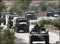 Російська військова присутність у Грузії під час конфлікту добре задокументована. Чутки про участь українців поки що не мають документального підтвердження