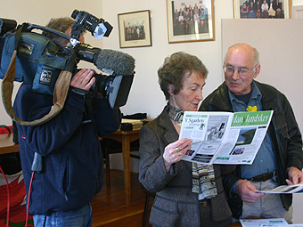 Ffilmio Annona Jones a Teifryn Williams