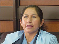 A ministra do Planejamento, Celinda Sosa