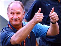 O treinador Luiz Felipe Scolari