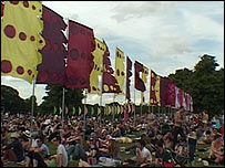 Obelisk arena flags, Latitude Festival