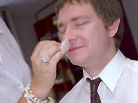 Martin Freeman in make up