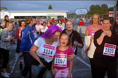 Donington Race for Life - the finish