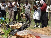 Murdered aid workers bodies exhumed for investigations (photo RG Dharmadasa)