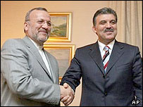 منوچهر متکی و عبدالله گل