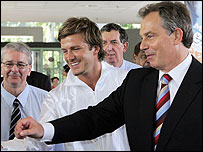 David Beckham ve Tony Blair