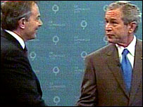 George Bush a Tony Blair