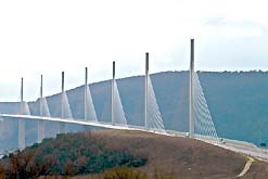 The Millau Viaduct , the world's tallest bridge.