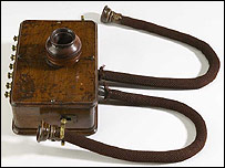 A Gower-Bell telephone, made by Moseley & Sons