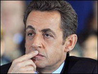 O presidente francês, Nicolas Sarkozy