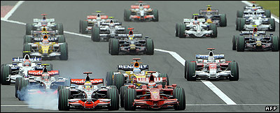 صحنه آغاز گراندپری ژاپن