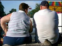 Overweight couple