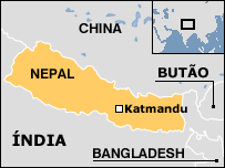 Mapa do Nepal