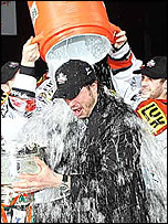 Coach David Matsos when the Steelers won the league, March 2009