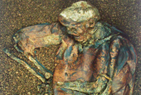 Bog Body, found in Cheshire ©British Museum