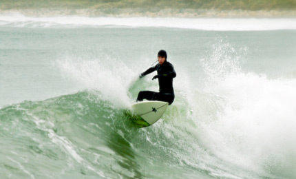 Derrys' Shamus Harkin shows the path to perfection in the Irish late winter. Pic: J, Mar 07