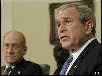 Olmert ve Bush