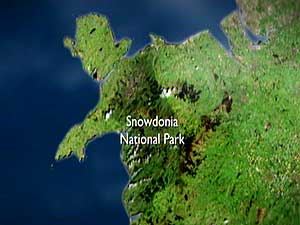 Snowdonia location map