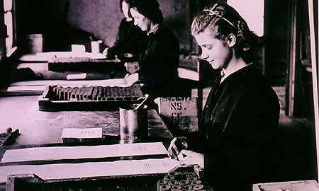 girls wrapping pellets