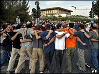 Demonstrace židovských osadníků