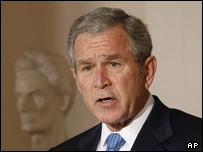 جورج بوش رئیس جمهور آمریکا