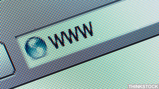 Close-up of a web browser address bar