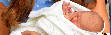 Prince George Alexander Louis of Cambridge, the son of the Duke and Duchess of Cambridge