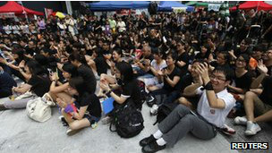 香港反国教示威