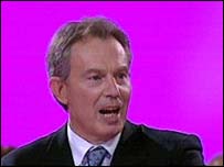 Thủ tướng Anh Tony Blair ở đại hội đảng Lao Động 28.09.2004