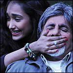 Amitabh Bachchan and Jiah Khan