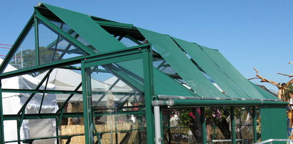 The new house complete with roll-down shading, spotted at Gardening Scotland.