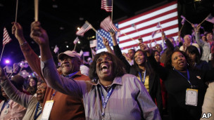 Partidários de Obama comemoram (foto | Reuters)