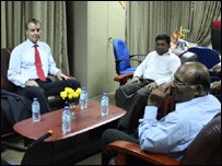 UK envoy meeting Chief Minister Pillayan in the east
