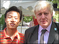 BBC记者与伦敦市长鲍里斯•约翰逊