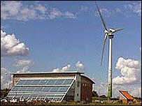 The wind turbine at Ecotech in Swaffham